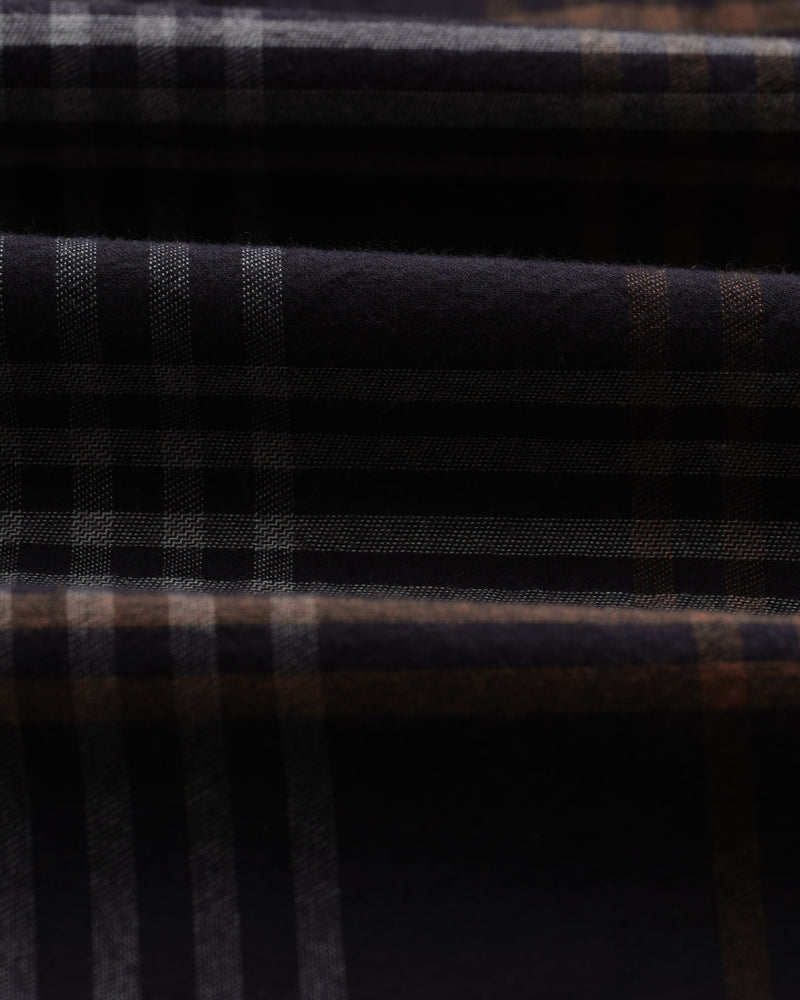 wax london Hutton Lounge Trousers Navy/Orange Flannel Check