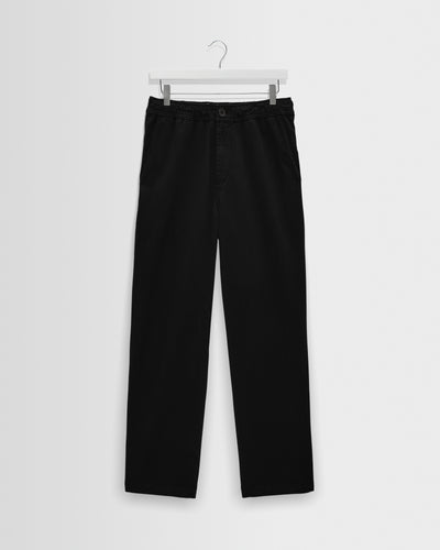 Hyde - Black Organic Cotton Twill Straight Fit Trousers