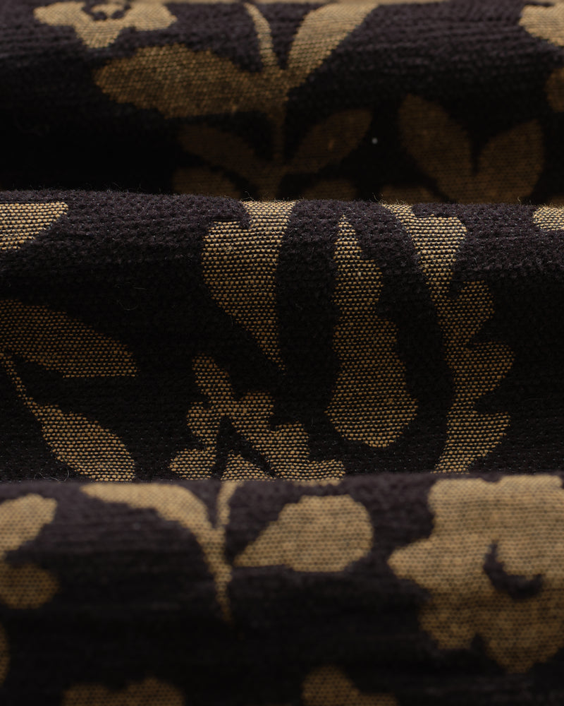 wax london men's Iggy - Black And Khaki Chenille Jacquard Jacket