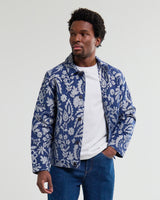 Iggy - Blue And Ecru Floral Jacquard Jacket