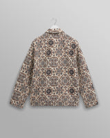 wax london Iggy Jacket Beige Mosaic Jacquard