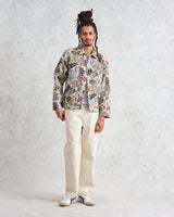 wax london Iggy Jacket Ecru/Multi Botanical Jacquard