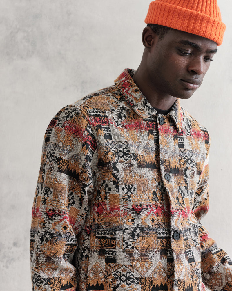 wax london Iggy Jacket Multi Aztec Jacquard