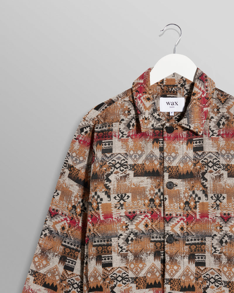 wax london Iggy Jacket Multi Aztec Jacquard