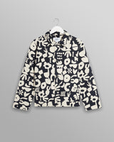 wax london Iggy Jacket Navy/Ecru Spin Jacquard