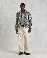 wax london Iggy - Navy And Ecru Beach Jacquard Jacket