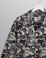 wax london Iggy - Navy And Ecru Beach Jacquard Jacket