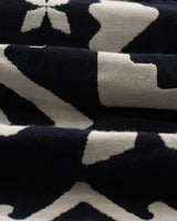 wax london Iggy - Navy Geometric Jacquard Jacket