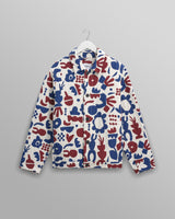 wax london Iggy - Red And Blue Spin Jacquard Jacket