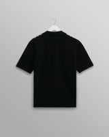 wax london Ivy - Black And Multicolour Striped Cotton Polo Shirt