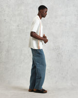 wax london Ivy - Ecru And Multicolour Striped Cotton Polo Shirt