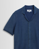 Ivy - Washed Blue Cotton Knitted Shirt
