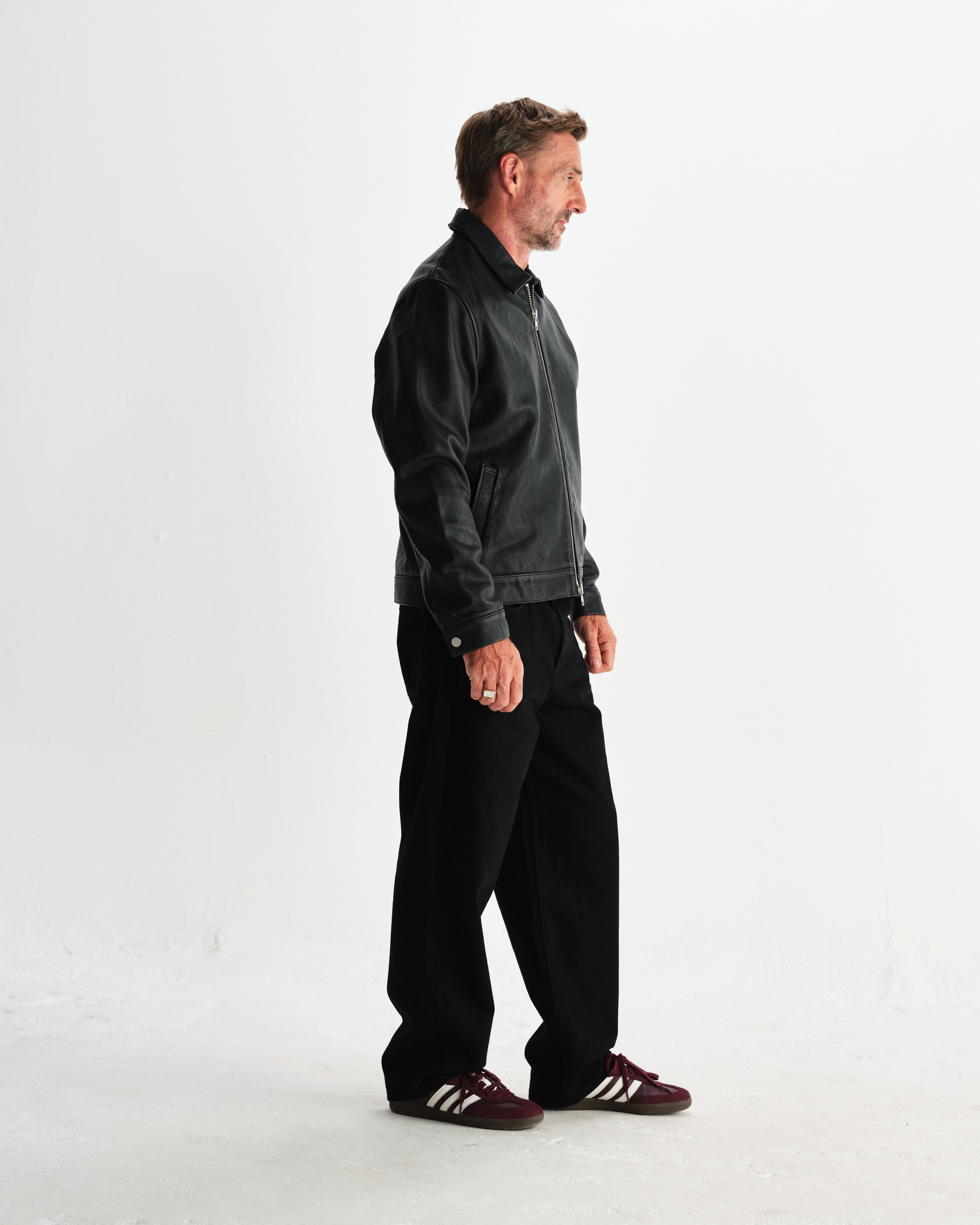 Vernes Leather Jacket in Black