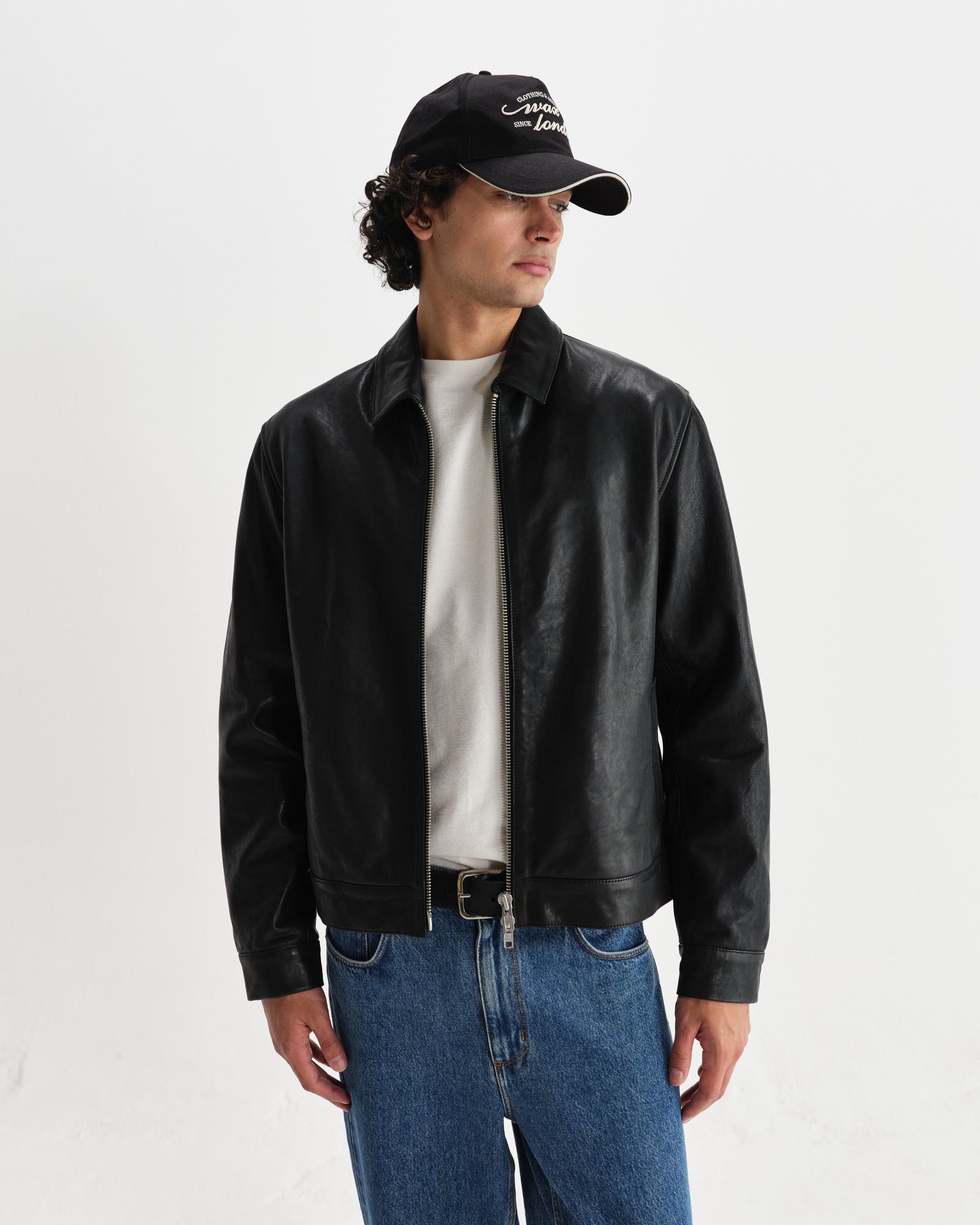 Men's Black Leather Jacket | Wax London