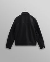 wax london men's Kendal - Black Lamb Leather Jacket