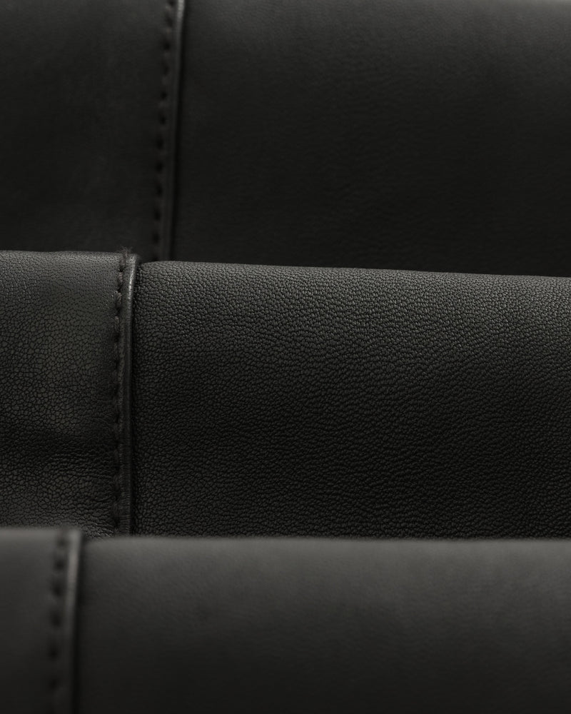 wax london men's Kendal - Black Lamb Leather Jacket