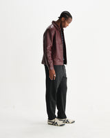 wax london men's Kendal - Cherry Lamb Leather Jacket