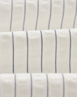 wax london Kew Shirt White/Blue Seersucker Stripe