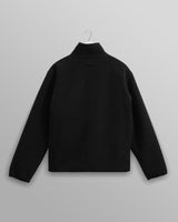 wax london men's Killick - Black Reversible Corduroy Borg Jacket