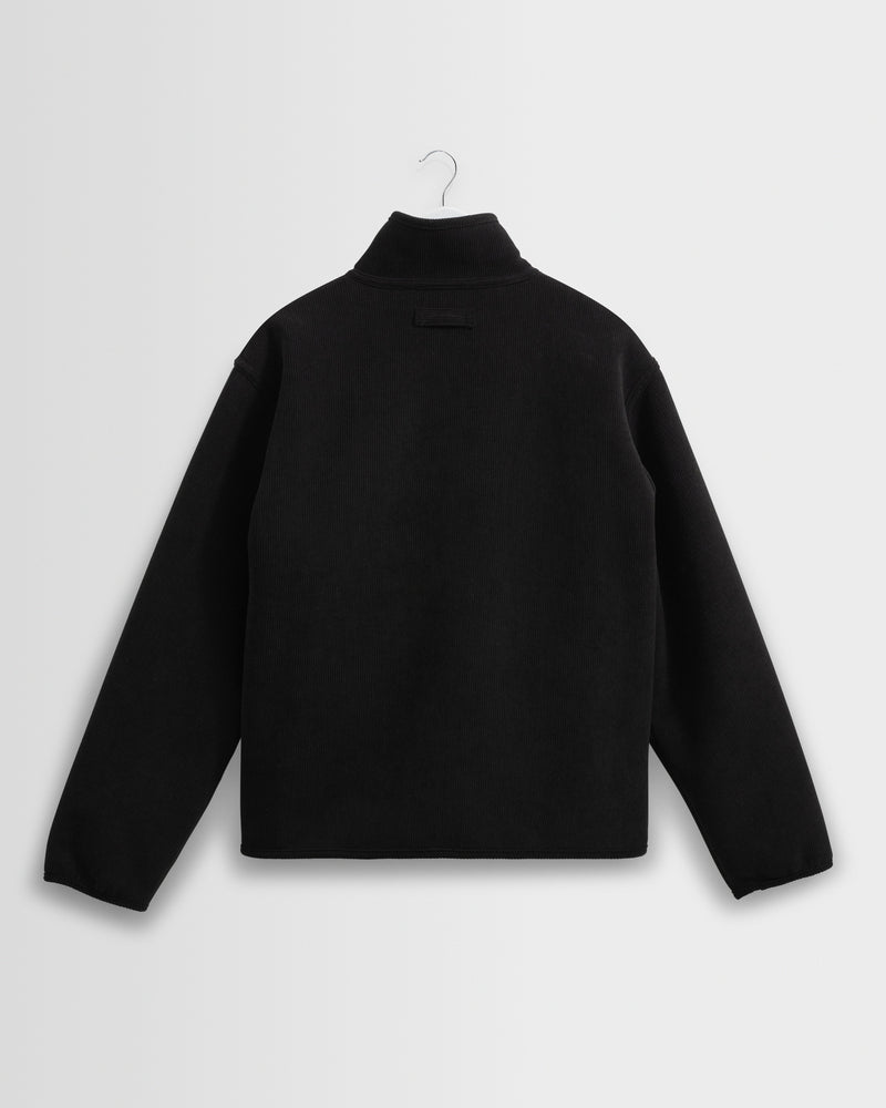 Men's Black Reversible Corduroy Borg Jacket | Wax London