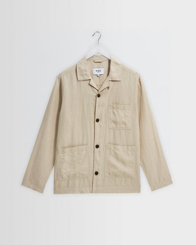 Kimpton - Beige Washed Linen Jacket