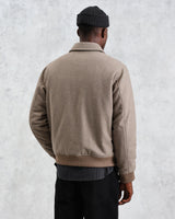 wax london Knoll - Natural Wool Bomber Jacket