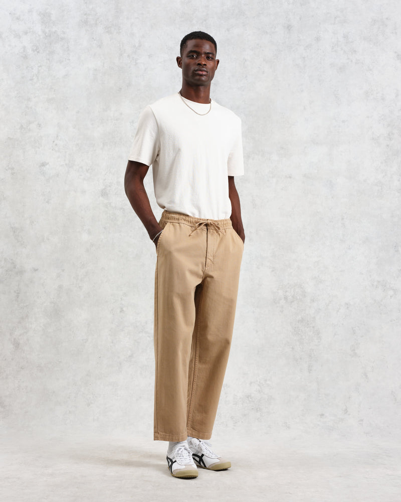 wax london Kurt - Beige Organic Cotton Trousers