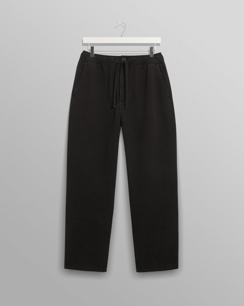 wax london Kurt - Black Organic Cotton Trousers