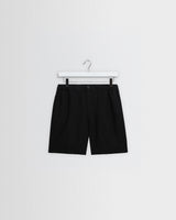 Kurt - Black Washed Linen Shorts