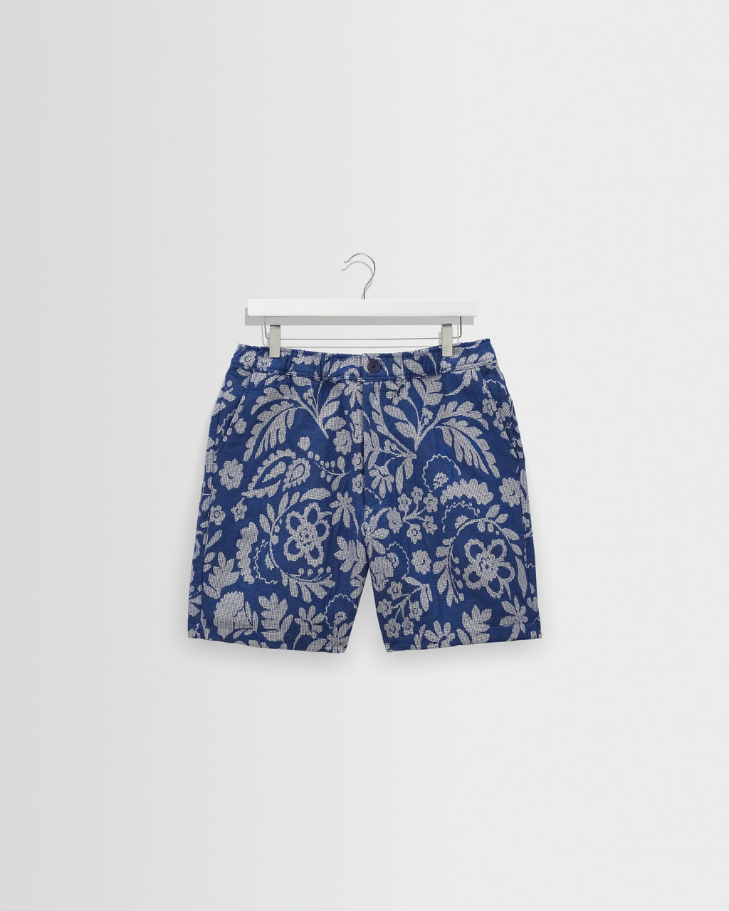 Kurt Ecru Floral Jacquard Shorts