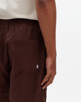 Kurt - Brown Washed Linen Shorts