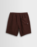 Kurt - Brown Washed Linen Shorts
