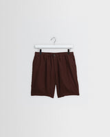 Kurt - Brown Washed Linen Shorts