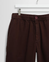 wax london men's Kurt - Dark Brown Organic Cotton Trousers