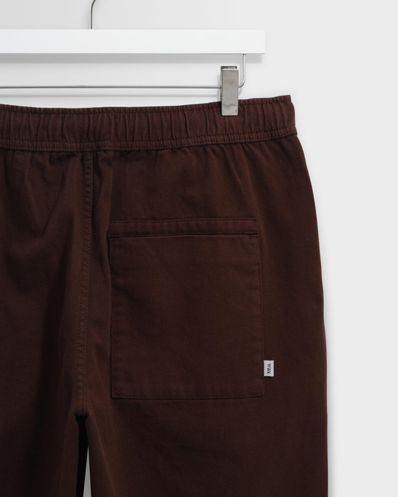 Men's Dark Brown Organic Cotton Trousers | Wax London