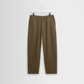 Kurt - Dark Khaki Organic Cotton Twill Trouser