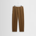 Kurt - Dark Tan Organic Cotton Twill Trouser