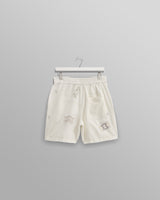 wax london Kurt - Ecru Doodle Embroidered Shorts