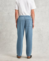 wax london Kurt - Indigo Longer Leg Organic Cotton Trousers