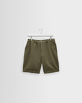 Kurt - Khaki Crinkle Cotton-Linen Shorts