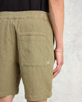 wax london Kurt - Khaki Honeycomb Cotton Shorts