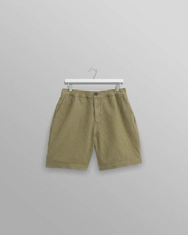 wax london Kurt - Khaki Honeycomb Cotton Shorts