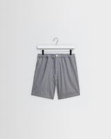 Kurt - Light Blue Herringbone Cotton Shorts
