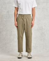 wax london Kurt - Light Khaki Longer Leg Organic Cotton Trousers