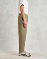 wax london Kurt - Light Khaki Longer Leg Organic Cotton Trousers