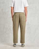 wax london Kurt - Light Khaki Longer Leg Organic Cotton Trousers