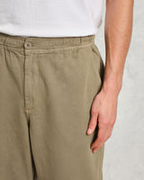 wax london Kurt - Light Khaki Organic Cotton Trousers