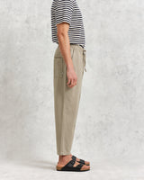 wax london Kurt - Light Khaki Organic Cotton Trousers