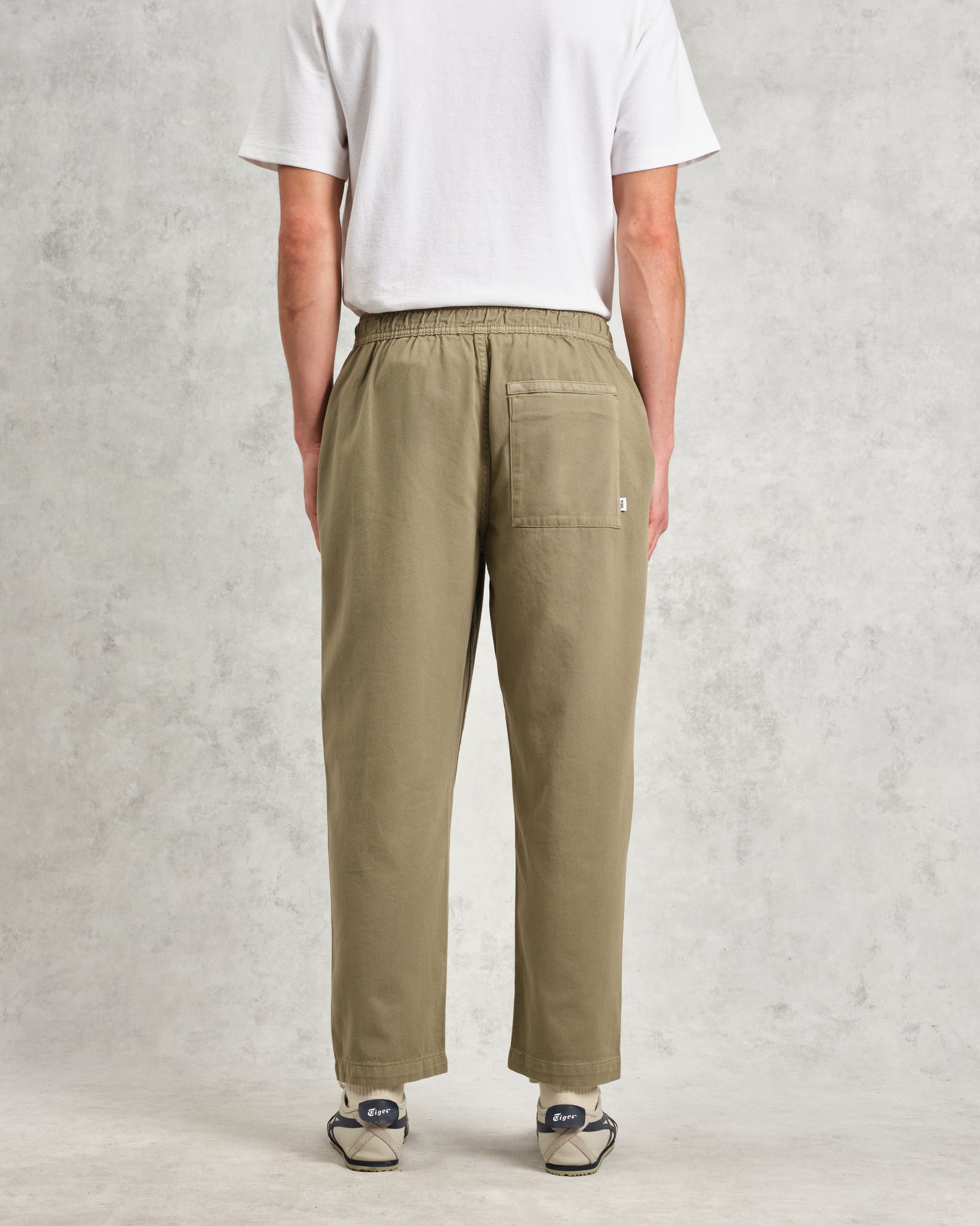 Kurt - Light Khaki Organic Cotton Trousers | Wax London