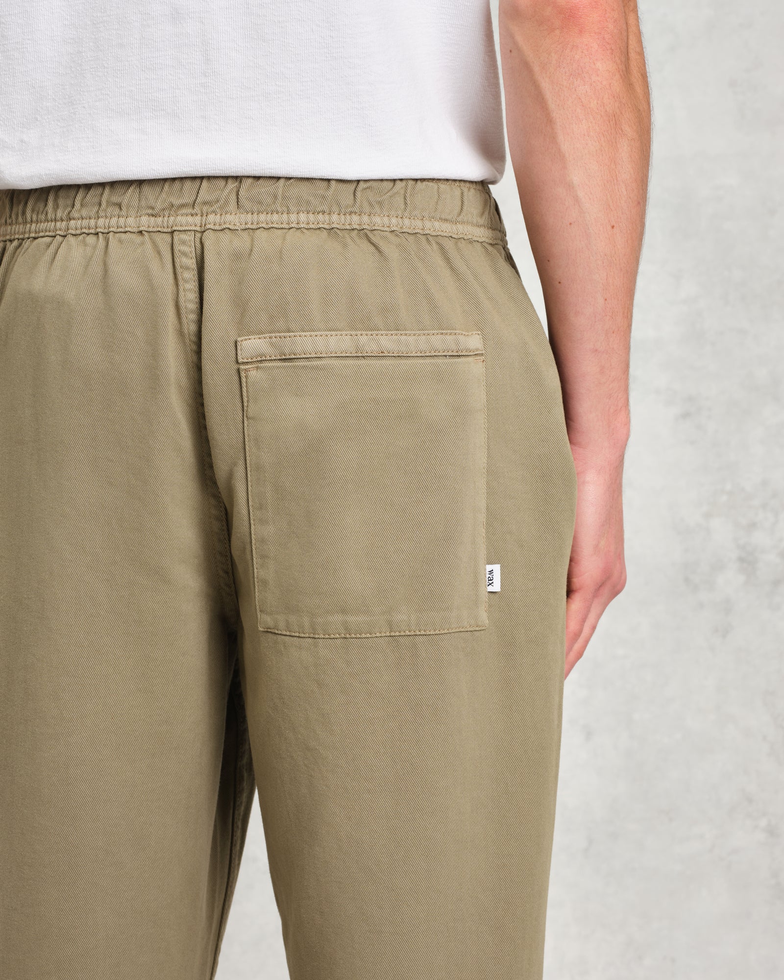Kurt - Light Khaki Organic Cotton Trousers | Wax London